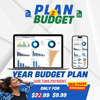 Annual Budget Spreadsheet And Planner Template